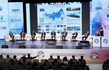 Consul General of India, Mr. Siddarth Gowrav speaking at the Plenary Session of The 5th Northern Sustainable Development Forum in Yakutsk, Republic of Sakha(Yakutia)